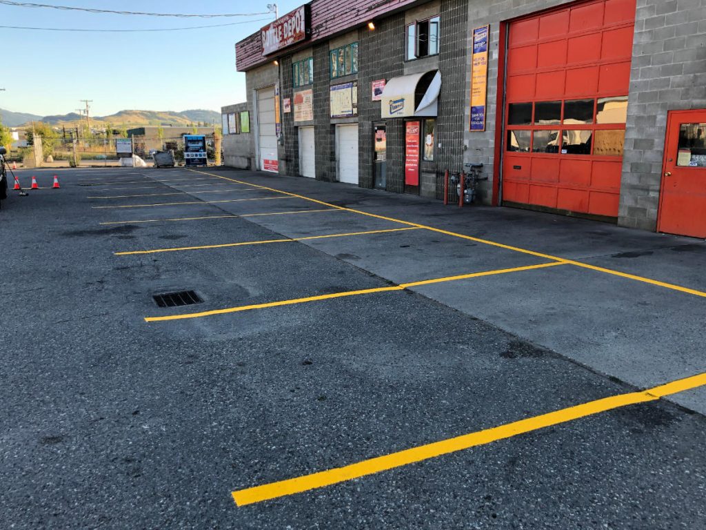 Safety First Line Painting 31 street vernon bc parking lot maintenance